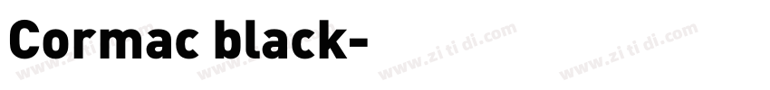 Cormac black字体转换
